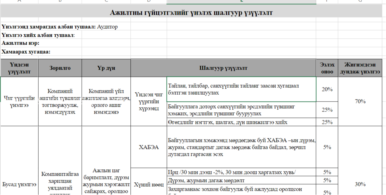 Аудитор KPI